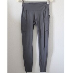 Lululemon Gray Leggings High Rise Workout Yoga Pants with‎ Pockets Size 4